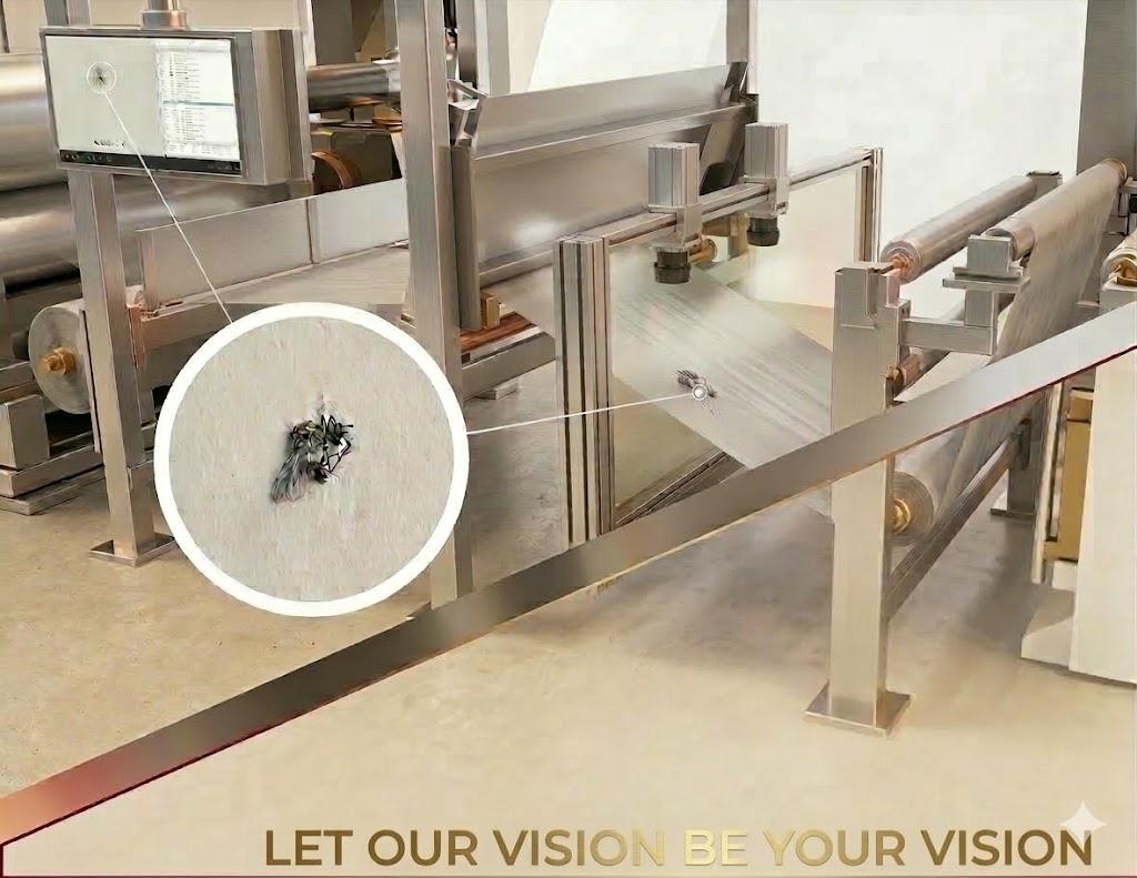 Industrial machine vision inspection system in production environment