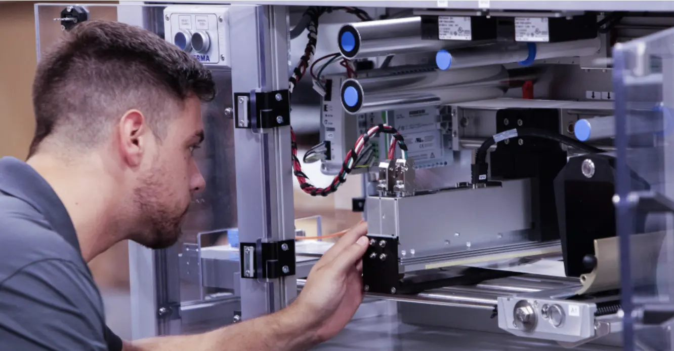 Vision system hardware installed on production line